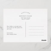 Carte de Noël Bubly Cheval Foil (Verso)