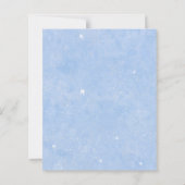 Carte de Noël Budget Mince Ligne Bleue Police (Dos)