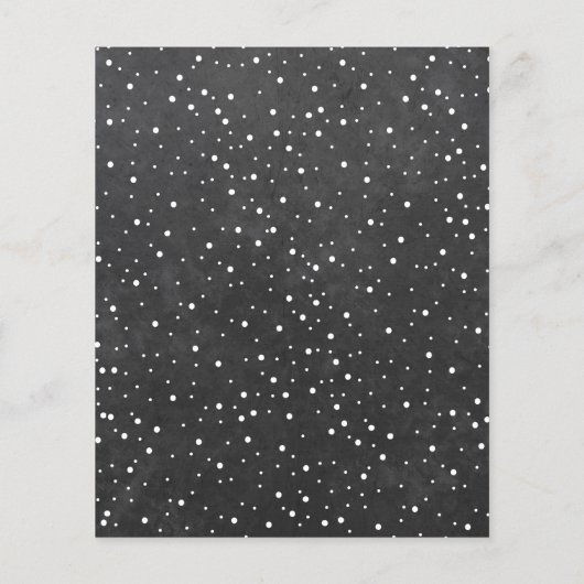 Carte de Noël budgétaire avec un tableau noir phot (Dos)