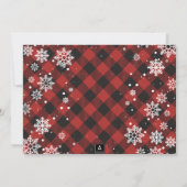 Carte de Noël Buffalo de l'arbre de Noël (Dos)