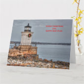 Carte de Noël Bug Light grande (Fleur jaune)