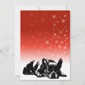 Carte de Noël Buldog (Dos)