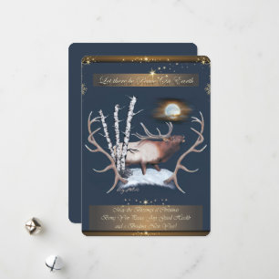 Carte de Noël Bull Elk