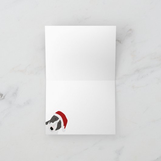 Carte de Noël Bull Terrier (Intérieur)