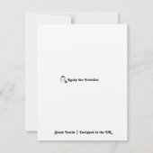 Carte de Noël Bull Terrier Père Noël Jumper (Dos)