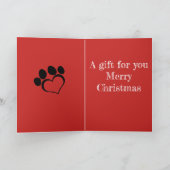 carte de Noël bulldog (Intérieur)