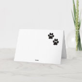 Carte de noël Bulldog (Dos)