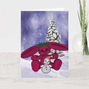 Carte de Noël Bunny