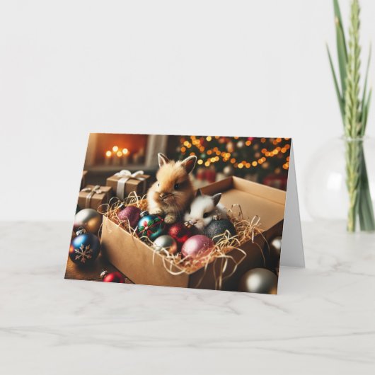 Carte de Noël Bunny (Devant)