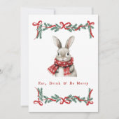 Carte de Noël Bunny vintage (Devant)