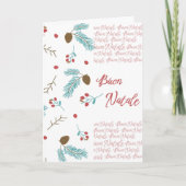 Carte de Noël Buon natale (Devant)