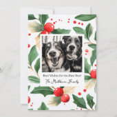 Carte de Noël Buon Natale Décoration festive de ho (Dos)