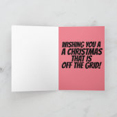 CARTE DE NOËL CABANE HORS RÉSEAU (Intérieur)