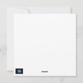 Carte de Noël Cabine hiver confortable (Dos)