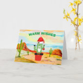 Carte de Noël Cactus Sud-Ouest (Fleur jaune)