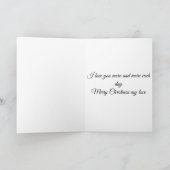 Carte de Noël Cadeau de mon Amour (Intérieur)