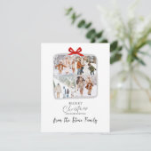 Carte de Noël cadeau photo (Debout devant)