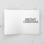 CARTE DE NOËL CAFÉ CAT MEOWE (Intérieur)
