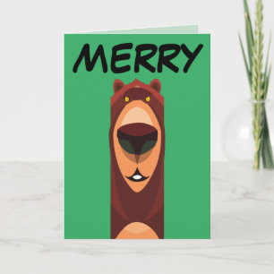 CARTE DE NOËL CALIN OURS