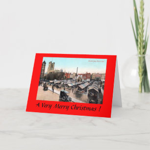 Carte de Noël - Cambridge, Jour du Marché