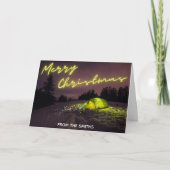 Carte de Noël Camping (Devant)