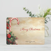 Carte de Noël Candy Cane (Debout devant)