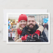 Carte de Noël Candy Fa La La à plat carte de fêtes (Devant)