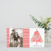 Carte de Noël Candy Stripe (Debout devant)