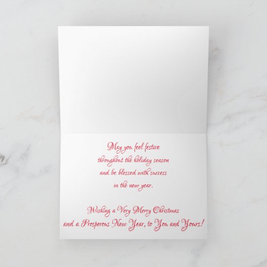 Carte de Noël "Canne à sucre" (Intérieur)