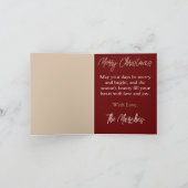 Carte de Noël Cardinal et Holly (Intérieur)