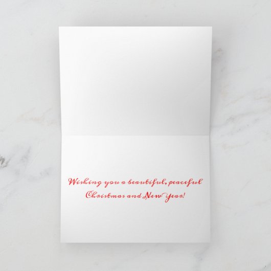 Carte de Noël Cardinal Wintry (Intérieur)