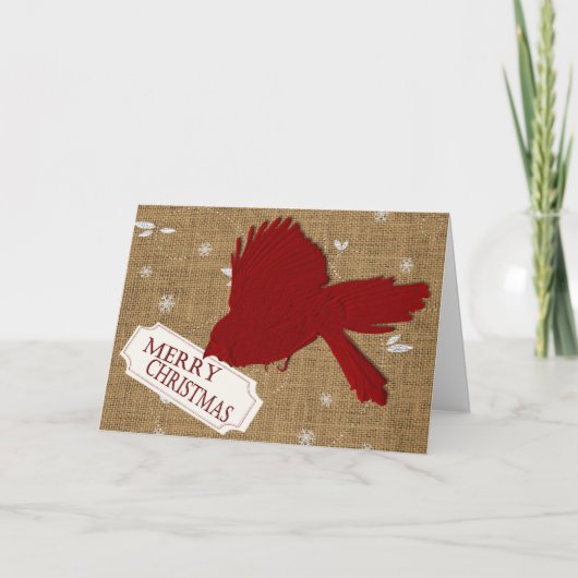 Carte de Noël cardinale (Devant)