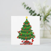 Carte de Noël Carré plat (Debout devant)