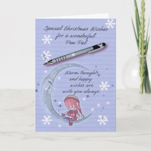 Carte de Noël, carte de Noël de correspondant (Devant)