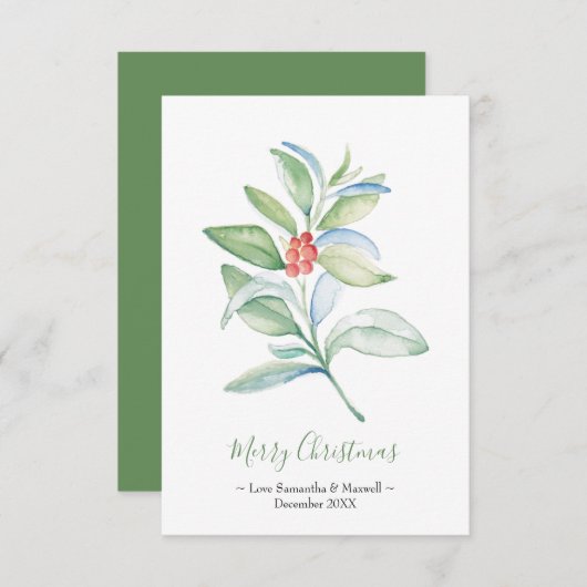 Carte de Noël, Carte de vacances (Devant / Derrière)