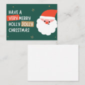 Carte de Noël (carte de vœux). (Devant / Derrière)