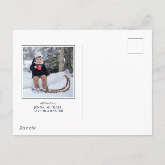 Carte de Noël | Carte de voeux photo de vacances (Dos)