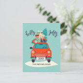 Carte de Noël | Carte photo de vacances (Debout devant)