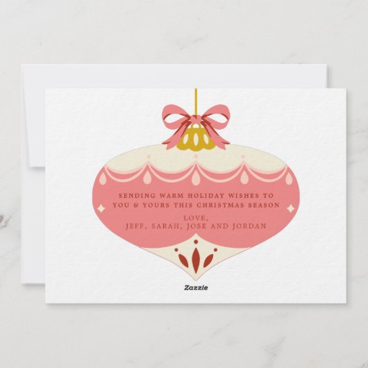 Carte de Noël Casse-Noisette Pastel (Dos)