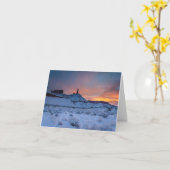 Carte de Noël. Castle Valley. Castle Rock, Utah (Fleur jaune)