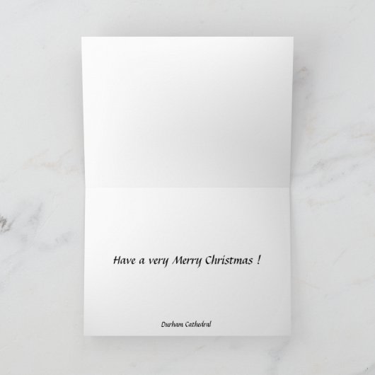 Carte de Noël - Cathédrale de Durham (Intérieur)