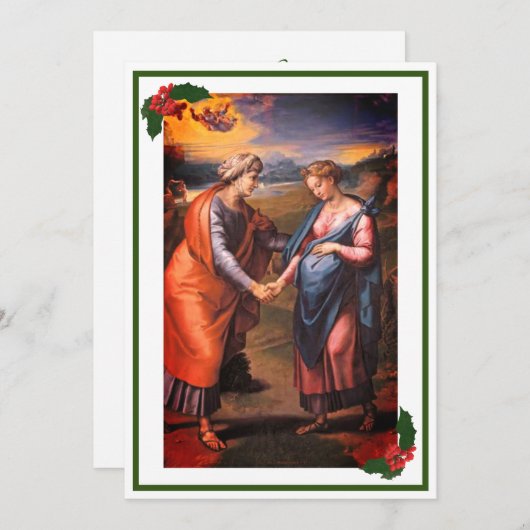 Carte de Noël catholique de visite (Devant / Derrière)