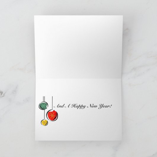 Carte de Noël Cavalier King Charles Spaniel (Intérieur)