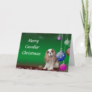 Carte de Noël Cavalier King Charles Spaniel