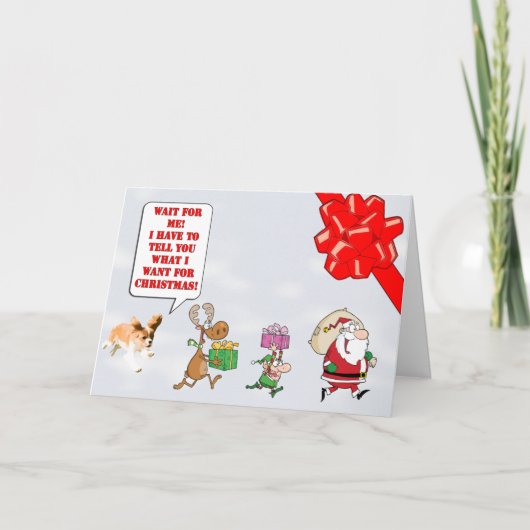 Carte de Noël Cavalier King Charles Spaniel chiot (Devant)