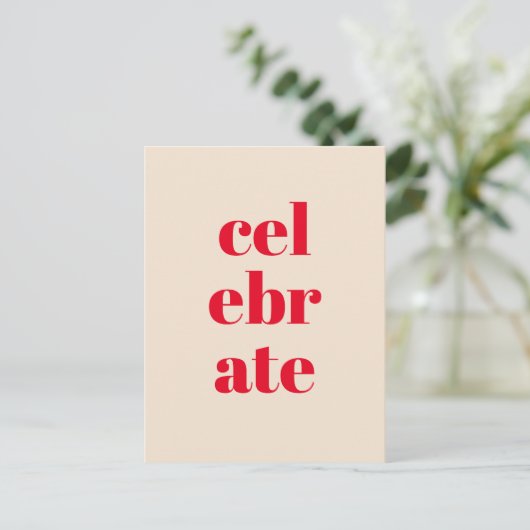 Carte de Noël Celebrate (Debout devant)