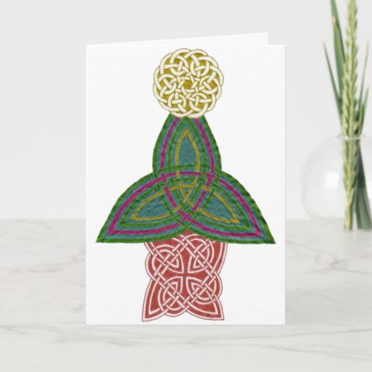 Carte de Noël celtique (Devant)