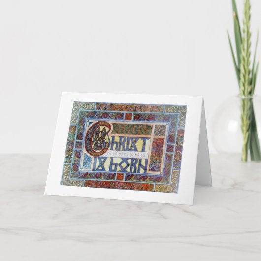 Carte de Noël celtique personnalisée (Devant)