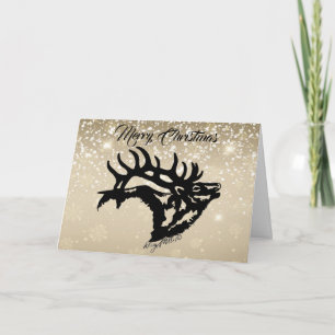 Carte de Noël Cerf Majestueux