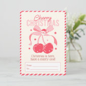 Carte de Noël - Cerise Noël (Debout devant)
